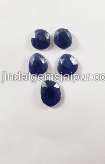 Blue Sapphire Rose Cut Slices